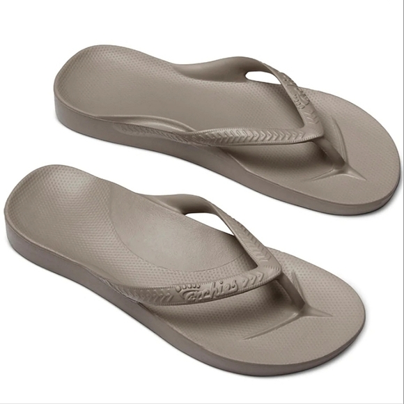 Archies Shoes Nwt Archies Arch Support Flip Flop Sandals Taupe Tan